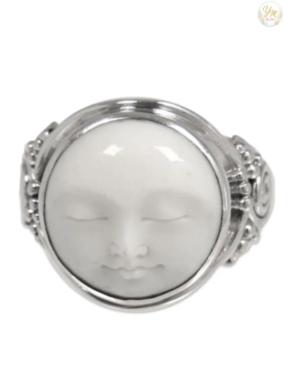 Handmade Sterling Silver Cocktail Ring, Artisan Bone Statement Jewelry